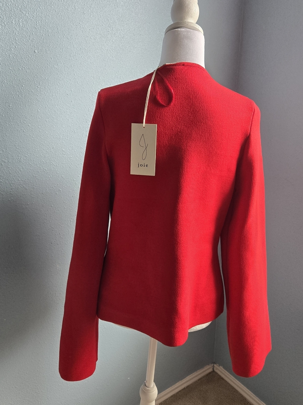 Joie Red Wrap-Front Blazer Jacket - Picture 3 of 4